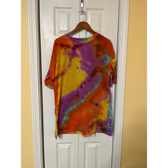 Womans Tie Dye Short Sleeve T-shirt Shein XL - Picture 1 of 3
